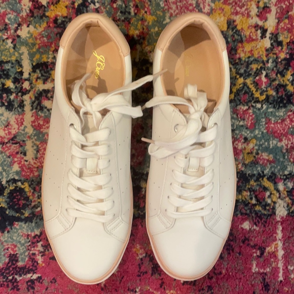 Size 10 White JCrew Sneakers-never worn